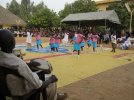 Les maternelles à la fête de l'inauguration