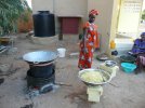 Cuisine de plein air au centre Morgane