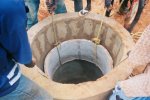 La construction du puits de 15 mètres (2003)